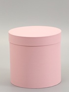 Коробка подарочная круглая, шляпная, нежно розовая, 23×23 см  (артикул 10215455)  большой выбор товаров оптом и в розницу по низким ценам с доставкой