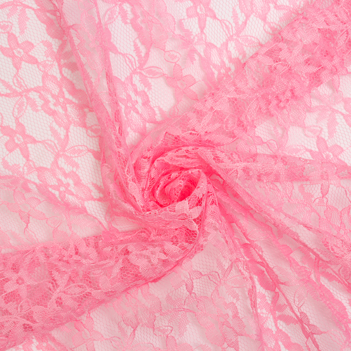 Лоскут для рукоделия «Гипюр», розовый, 50 × 50 см