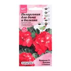 Семена цветов Пеларгония "Колорама F2 Красная с глазком" для дома и балкона, 5 шт - фото 320974064