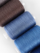 Нитки, 20/2, 274 м, набор 5 шт., синие - Фото 3