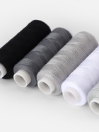 Нитки, 40/2, 183 м, набор 5 шт., чёрные, серые - Фото 4