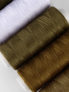 Нитки, 40/2, 183 м, набор 5 шт., хаки, зелёные - Фото 3