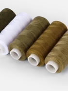 Нитки, 40/2, 183 м, набор 5 шт., хаки, зелёные - Фото 4
