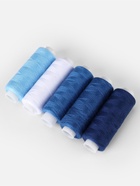 Нитки, 40/2, 200 м, набор 5 шт., синие - Фото 2