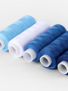 Нитки, 40/2, 200 м, набор 5 шт., синие - Фото 4