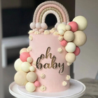 Топпер для торта «Бусины», набор 20 шт., розовый - Фото 2