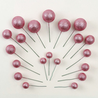 Топпер для торта «Бусины», набор 20 шт., розовый - Фото 3