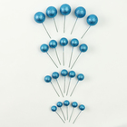 Топпер для торта «Бусины», набор 20 шт., синий - Фото 3