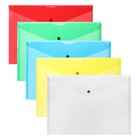 Набор папок- конвертов А4, 180 мкм, Calligrata, полупрозрачные, 10 штук, микс - фото 8496458