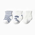 Набор детских носков Крошка Я Blueberry 3 пары, р. 6-8 см - фото 12118700