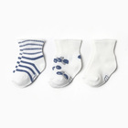 Набор детских носков Крошка Я Blueberry 3 пары, р. 8-10 см - фото 3156236