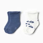 Набор детских махровых носков Крошка Я Blueberry 2 пары, р. 8-10 см - фото 3156242