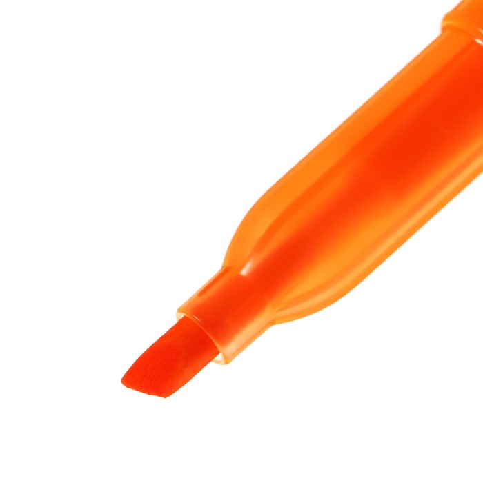 Набор маркеров-текстовыделителей 6 штук, наконечник скошенный, 5.0 мм, оранжевый