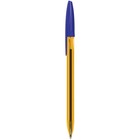 Ручка шариковая СТАММ "111" синяя, 1,0мм, тонированный оранжевый корпус - Фото 3