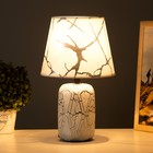 Настольная лампа RISALUX «Анде», Е14, 40 Вт, бело-серебристый, 20×20×33 см - Фото 2