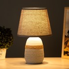 Настольная лампа «Ренди» Е14 40 Вт бело-серый 20×20×32 см RISALUX - Фото 2