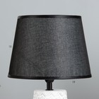 Настольная лампа "Лейла" Е14 40Вт черно-белый 19х19х30 см RISALUX - Фото 3