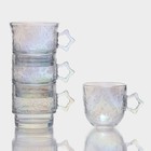 Набор кружек «Космос», 4 шт.: 300/300/250/300 мл, стекло, перламутровый - Фото 2