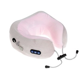 Массажная подушка Luazon LEM-06, 3.7 Вт, 2 вида массажа, ИК- подогрев, АКБ, розовая