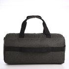 Сумка дорожная на молнии, 3 наружных кармана, держатель для чемодана, длинный ремень, цвет хаки - фото 11130354