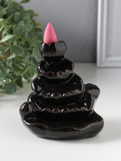 Подставка для благовоний «Гора камней», стелющийся дым, 8×6×9 см