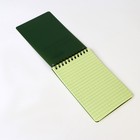 Блокнот влагостойкий 15 х 10 см, зелёный - Фото 4