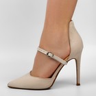 Ремешок для обуви, искусственная кожа, 30 см, 8 мм, 2 шт., цвет бежевый - Фото 6