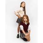 Жилет для девочки Amarobaby Knit, рост 146 см, цвет бордовый - Фото 12