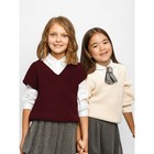 Жилет для девочки Amarobaby Knit, рост 146 см, цвет бордовый - Фото 10