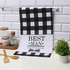 Кухонное полотенце «Доляна» Best man black, 35×60 см, 100% хлопок, 160 г/м² - Фото 3
