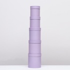 Набор круглых подарочных коробок 5 в 1 «Сирень перламутровая», 20×20 ‒15×15 см - Фото 4