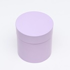 Набор круглых подарочных коробок 5 в 1 «Сирень перламутровая», 20×20 ‒15×15 см - Фото 5