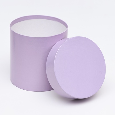 Набор круглых подарочных коробок 5 в 1 «Сирень перламутровая», 20×20 ‒15×15 см