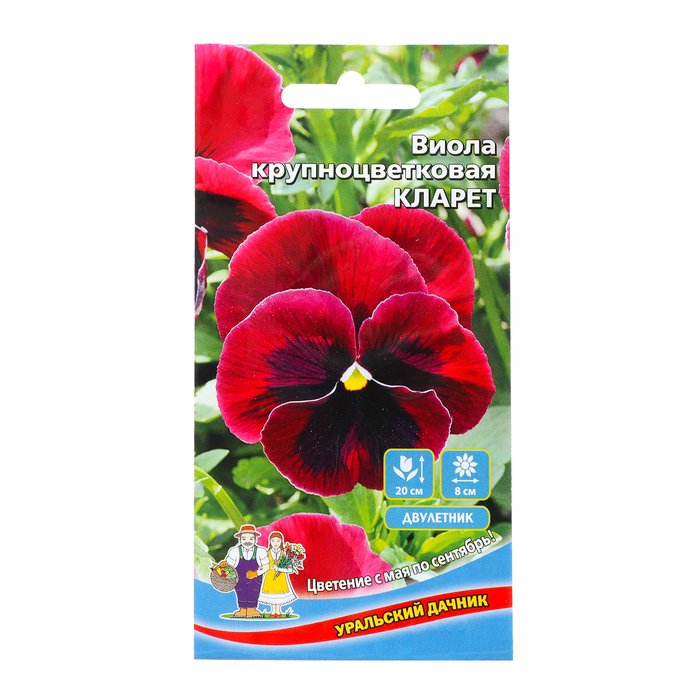 Семена Цветов Виола крупноцветковая Кларет , 0 ,05 г