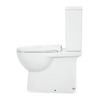 Унитаз-компакт Sanita Luxe Quadro Slim, 2-реж. OLI, дюропласт с микролифтом, белый - Фото 2