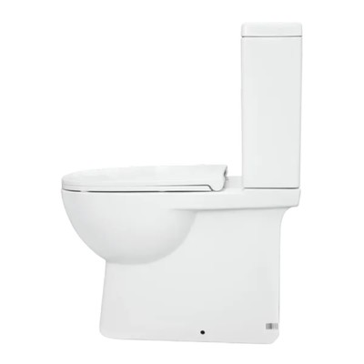 Унитаз-компакт Sanita Luxe Quadro Slim, 2-реж. OLI, дюропласт с микролифтом, белый