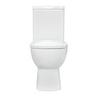 Унитаз-компакт Sanita Luxe Quadro Slim, 2-реж. OLI, дюропласт с микролифтом, белый - Фото 3