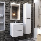 Тумба с раковиной Uperwood Tanos NEW, 50 см, подвесная, белая - Фото 5