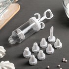 УЦЕНКА Шприц кондитерский «Сластена», 8 насадок, 17×5×5 см - Фото 5
