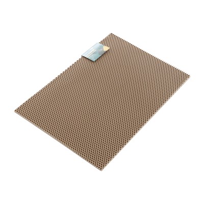 Коврик eva универсальный Grand Caratt, Соты 46×66 см, бежевый