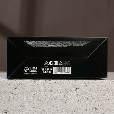 HARD LINE, набор "Сила стихии", гель для душа, 250 мл и мочалка для тела