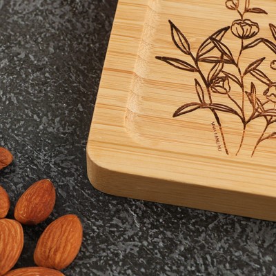 Менажница «Цветы», 17х9,5х1,5 см