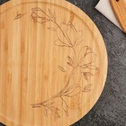 Менажница деревянная «Цветы», 25 см - Фото 3