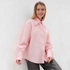 Рубашка женская MINAKU: Casual Collection цвет розовый, р-р 50 - Фото 3