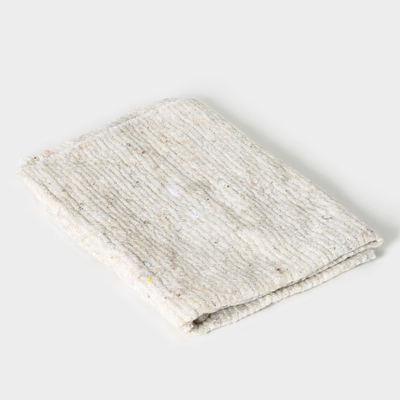 Салфетка - тряпка хозяйственная Доляна, 50×60 см, плотность 180 г/м², строчка 2.5 мм, с оверлоком, белая