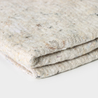 Салфетка - тряпка хозяйственная Доляна, 60×80 см, плотность 180 г/м², строчка 2.5 мм, с оверлоком, белая - Фото 2