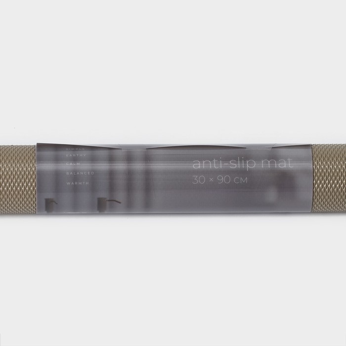 Коврик противоскользящий LaDо́m Elegiam, 30×90 см, цвет бежевый - фото 1909484463