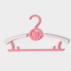 Вешалки - плечики для одежды детские Доляна «Мишка», 28×16 см, 5 шт, цвет розовый - фото 8739388