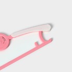 Вешалки - плечики для одежды детские Доляна «Мишка», 28×16 см, 5 шт, цвет розовый - фото 8739391