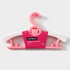 Вешалки - плечики для одежды детские Доляна «Мишка», 28×16 см, 5 шт, цвет розовый - фото 8739392